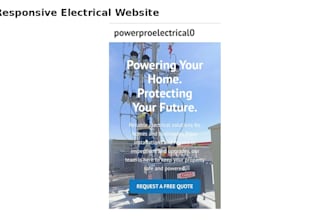 design a professional electrician website for your business