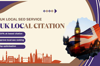 build 95 UK local citations for local SEO