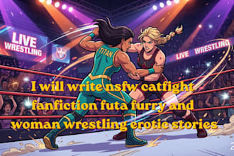 write nsfw catfight fanfiction futa furry and woman wrestling erotic stories