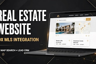 design real estate website with idx mls integration