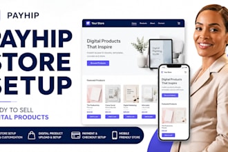 setup and design your payhip store for digital products