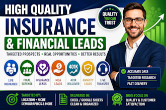 provide medicare, healthcare, personal injuries and attorney leads