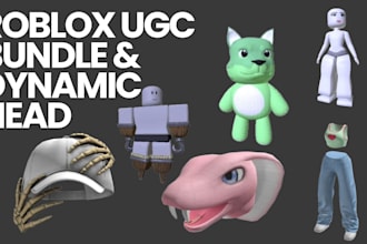 create roblox ugc bundle, ugc bundle , dynamic head, ugc accessories ugc items