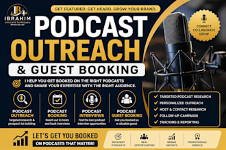 do podcast outreach, podcast booking and podcast guest booking