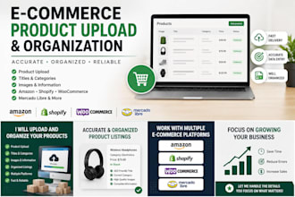 upload and organize products for your ecommerce store