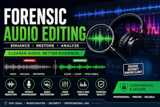 professionally edit enhance and restore forensic audio recordings