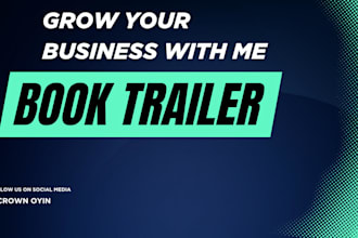 create a cinematic book trailer for your book