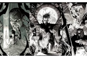 draw noir, horror and dark comic books art for your story