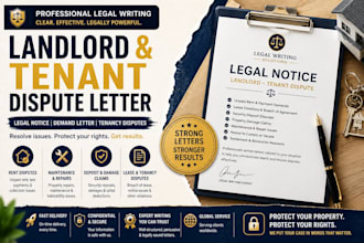 draft a landlord tenant demand letter or legal notice
