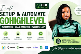 setup gohighlevel automation highlevel email marketing website ghl a2p expert