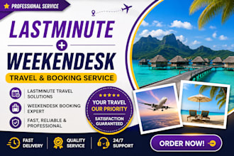 do lastminute and weekendesk travel website, booking and travel service