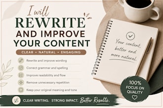 rewrite and improve your content naturally