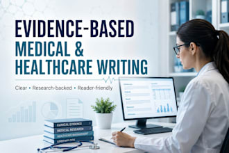 write evidence based medical and healthcare articles