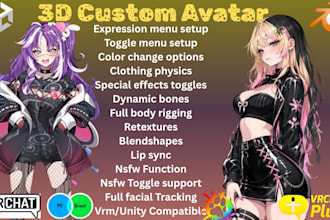 edit fix rig upload3d anime vrc avatar furry vrc avatar furry vtuber nsfw avatar