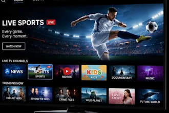 live, video, music, streaming app iptv ott smart tv android tv samsung tv app