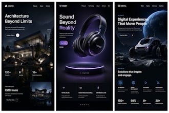 create an interactive premium 3d website