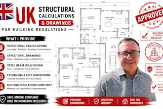 uk building regulation drawing and structural design for UK building control