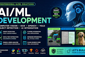 develop ai computer vision ocr opencv yolo ai api integration object detection