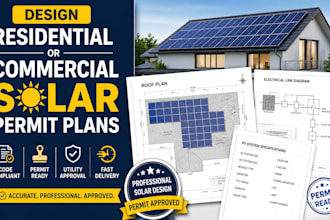 design residential or commercial solar permit plans
