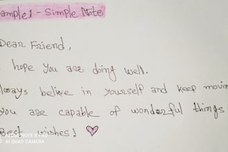create beautiful handwritten notes and letters