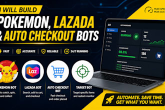 setup pokemon bot autobot target bot lazada bot, checkout bot auto checkout bot