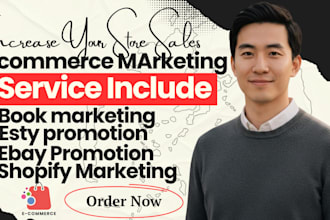 do ecommerce marketing, ebay promotion, etsy promotion, shopify marketing