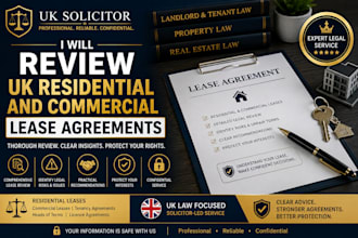 review UK residential and commercial lease agreements
