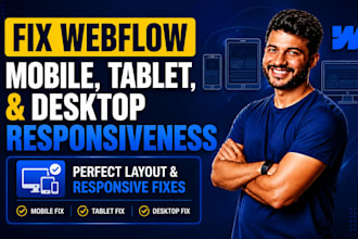 fix webflow mobile responsiveness issues, errors or problems