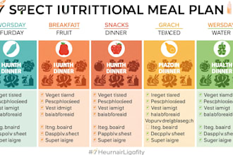 create a nutritional meal plan and sleeping plan