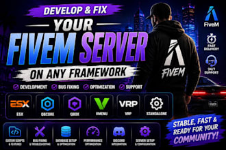 develop and fix your fivem server on any framework