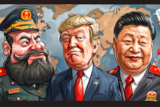do digital political cartoon for political cartoon