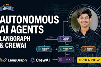 autonomous ai agents using langgraph and crewai