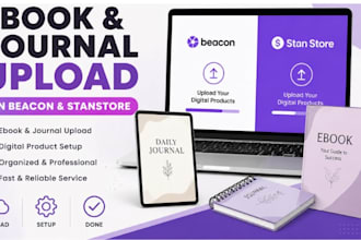 set up your stan store or beacons ai for ebooks, journals and digital products