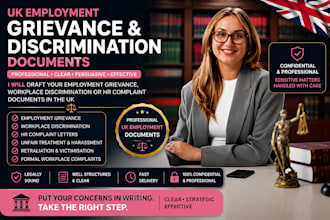 draft a UK employment grievance or workplace discrimination complaint