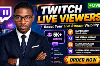 provide twitch live viewers to boost your stream visibility