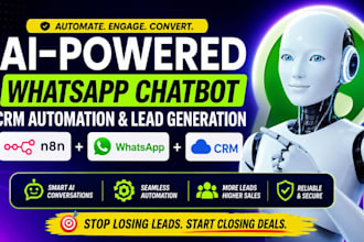setup n8n whatsapp ai chatbot CRM automation lead generation