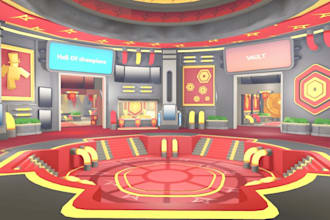 build a detailed and optimized roblox lobby, cafe, or custom map