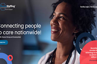 build wix nursing agency website healthcare staffing nurse recruitment website