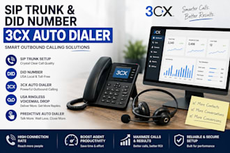 do sip trunk did number 3cx auto dialer, USA ringless voicemail drop auto dialer