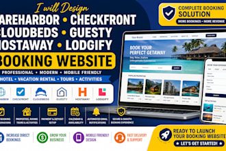 design fareharbor checkfront cloudbeds guesty hostaway lodgify booking website
