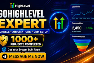 be your gohighlevel expert, setup email marketing and ghl automation workflows