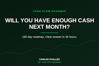give you a 180 day cash flow roadmap for your business