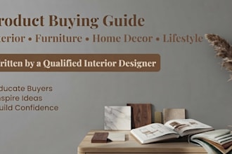 write furniture, home decor and interior design buying guides