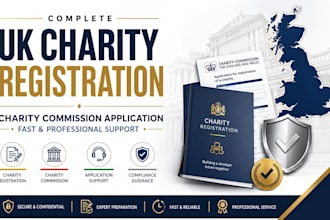 complete UK charity registration and charity commission application