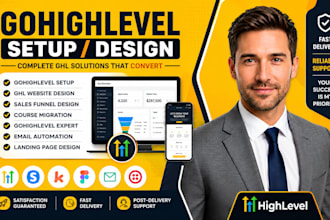 be your go high level expert gohighlevel va build ghl funnel ghl workflow expert