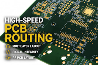 do high speed pcb routing, multilayer layout, signal intergrity and rf pcb