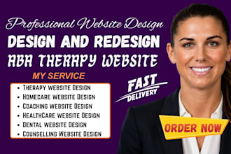 aba therapy website, therapy website, mental health,counseling, wellness website