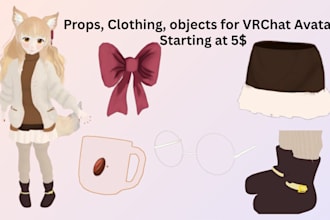 create custom vrchat props clothes and accessories