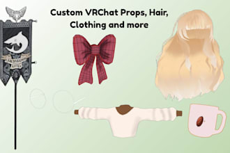 create custom vrchat props clothes and accessories