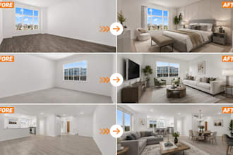 do realistic virtual staging, real estate virtual staging and renovation